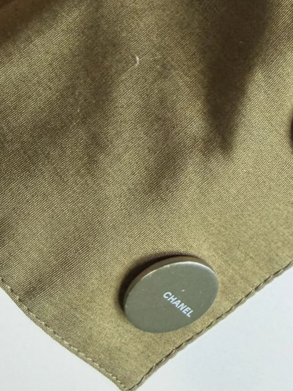 CHANEL 2000 Olive Utility Safari Skirt Suit Sz S-M P14883V08243 jacket & skirt